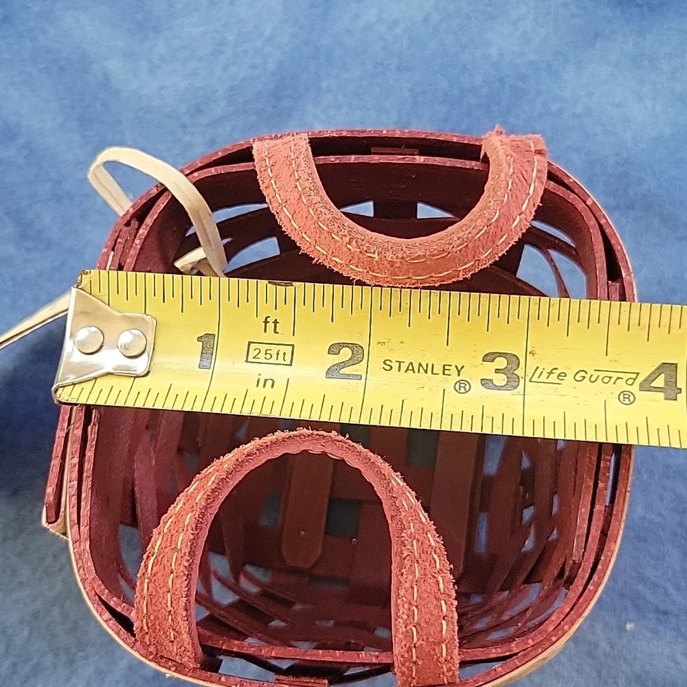Longaberger 2011 Red Trinket Basket - Picture 3 of 7